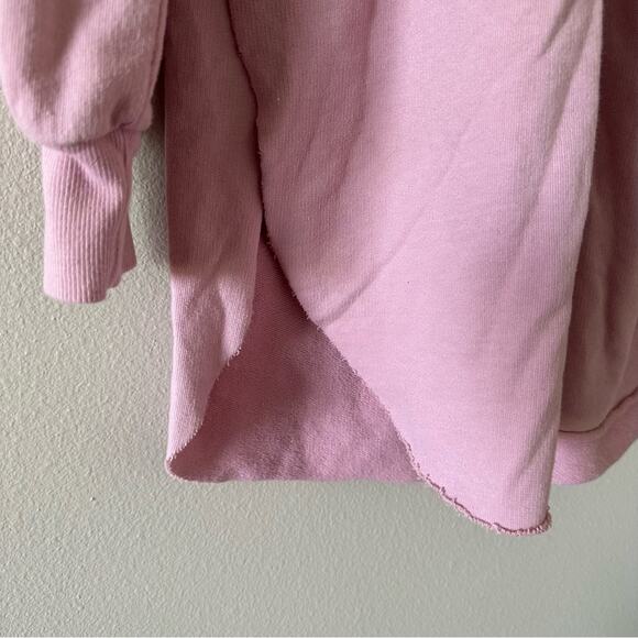 Anthropologie T. La Pink Long Sleeve Sweatshirt Dress - Picture 5 of 5